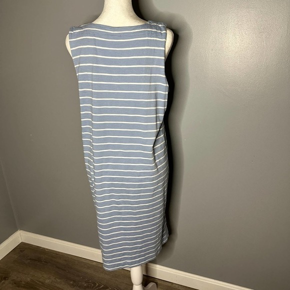 J Jill Nautical Stripes Shift Dress Size Medium - Picture 5 of 8